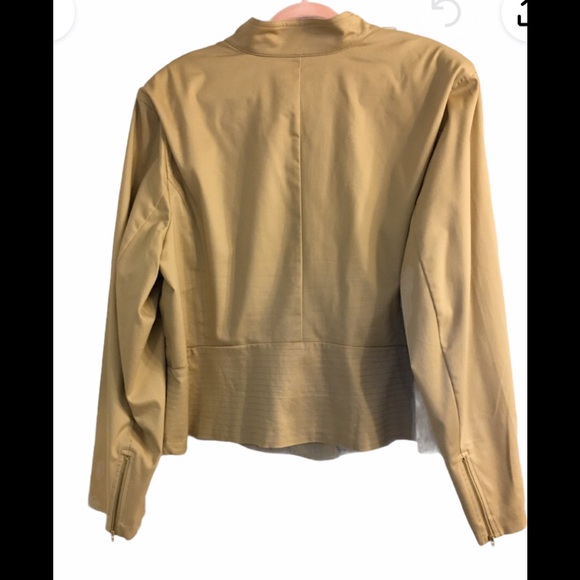 26W Ashley Stewart Peplum Jacket with Asymmetrical Zip - Picture 3 of 12